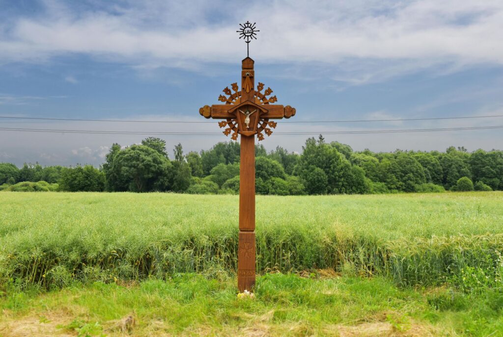 Viešpaties garbei kryžius prie kelio Rozalimas – Meldiniai